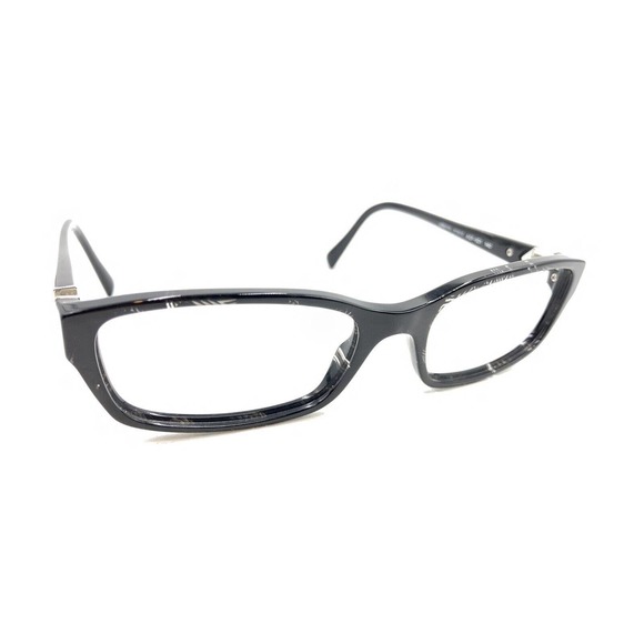 Prada VPR 07N ACF-1O1 Black Clear Rectangle Eyeglasses Frames 53-17 140 Italy - Picture 1 of 12